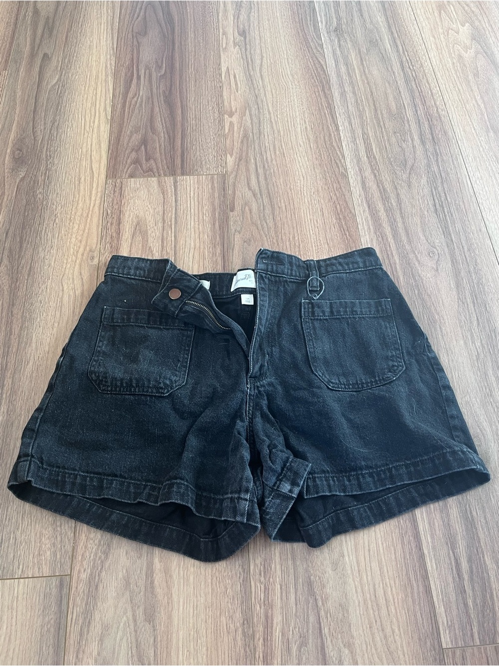 Universal Thread Black High-Rise Denim Shorts